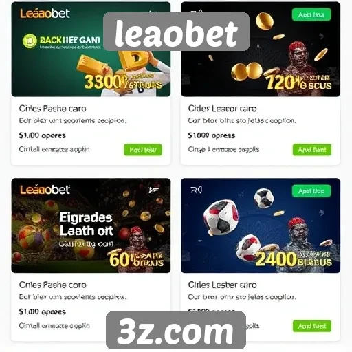Ofertas de bônus disponíveis no leaobet